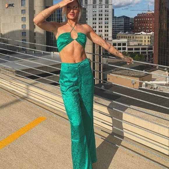 12th Tribe St Barths Emerald Pant NWT Medium - Picture 11 of 12